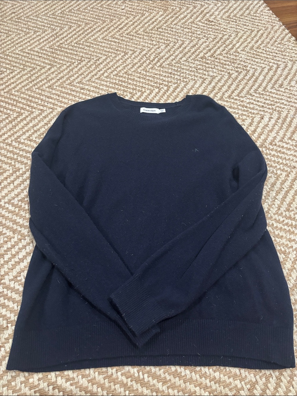 Calvin Klein Men's Dark Navy Crewneck Sweater